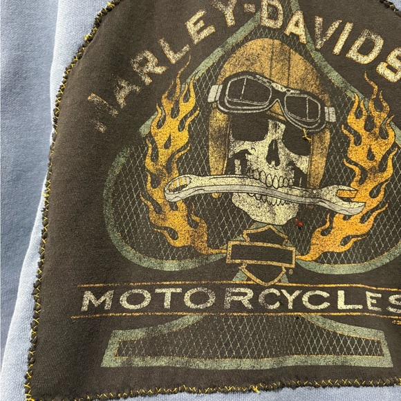 Vintage Rework Carhartt Harley Davidson Men's Sweater Crewneck 2XL Hand Sewn - Picture 4 of 13